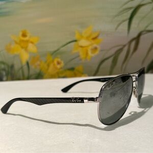 Ray-Ban RB8313 Carbon Fibre Sunglasses - Scratched Lenses